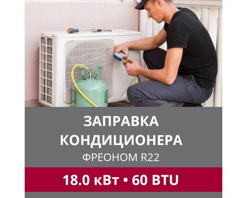 Заправка кондиционера LG фреоном R22 до 18.0 кВт (60 BTU)