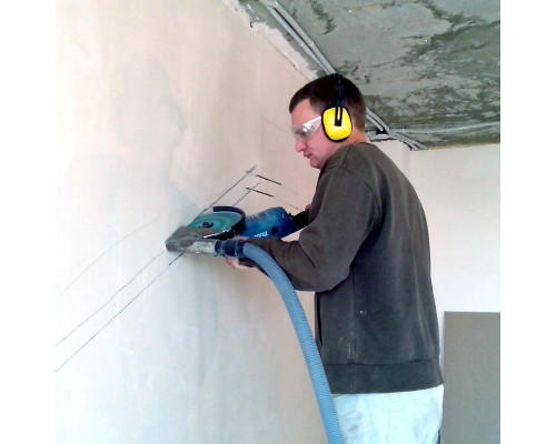 Штробление стены под нишу для дренажной помпы LG 150х70 мм. (Кирпич)