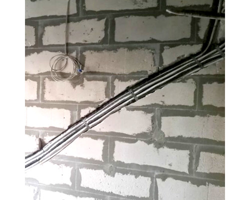 Штробление стены под нишу для дренажной помпы LG 150х70 мм. (Пеноблок/газобетон)